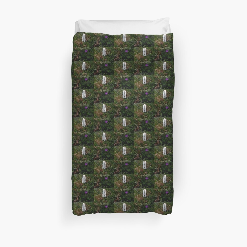 Irish White Orchid, Inishmore Duvet Cover
