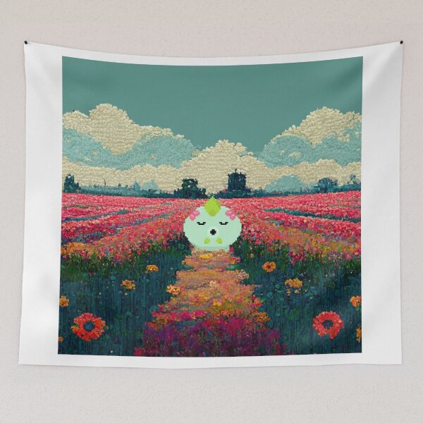 Item preview, Plant Axie in a flower field designed and sold by SteamedSashimi.