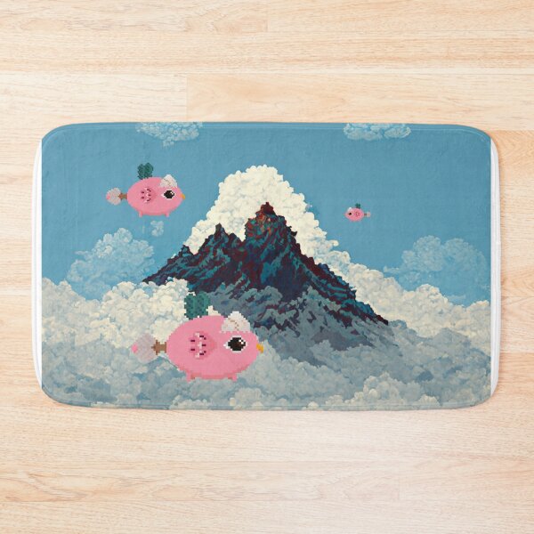 Item preview, Bird Axies circling around a cloudy mountain peak designed and sold by SteamedSashimi.