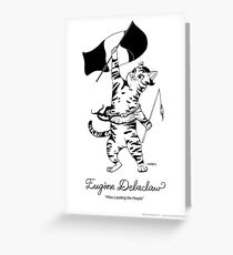 #meowdernart - Eugene Delaclaw Greeting Card