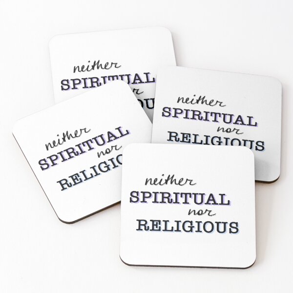 Item preview, Copy of Neither Spiritual Nor Religious in Black designed and sold by fogoosherie.