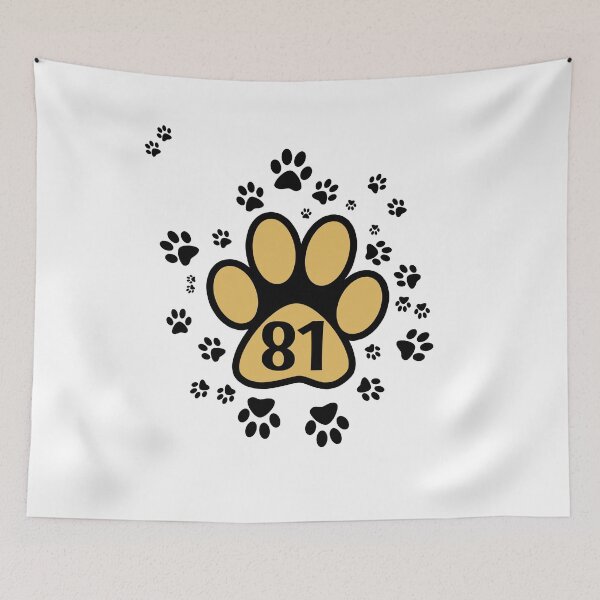 Item preview, 81 - number with animal paws designed and sold by MadandMean.