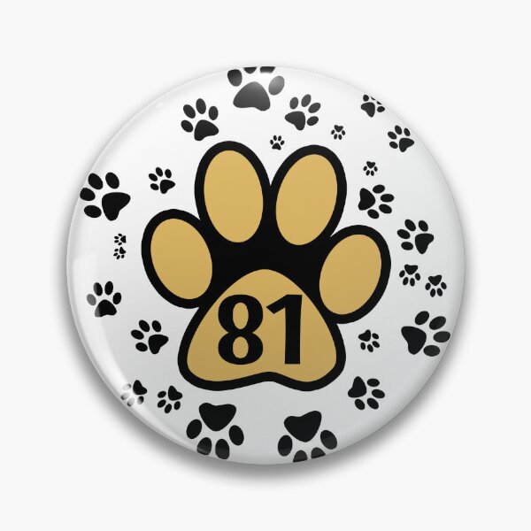 Item preview, 81 - number with animal paws designed and sold by MadandMean.