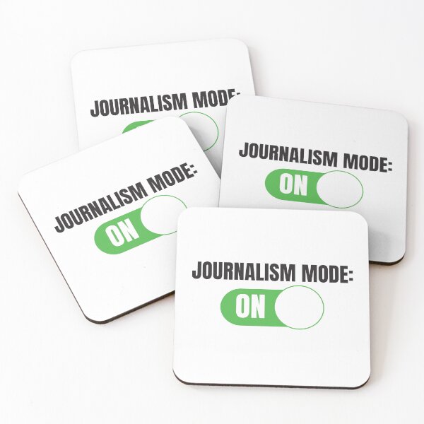 Item preview, Journalism Mode: ON (For Light Background) designed and sold by thecatcouch.