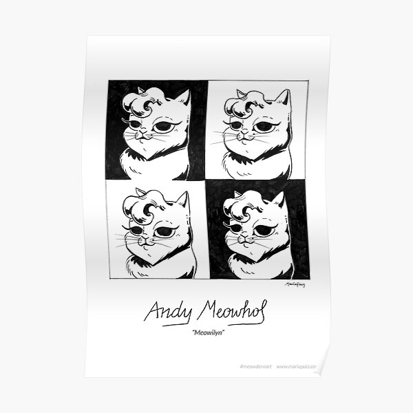 #meowdernart - Andy Meowhol Poster