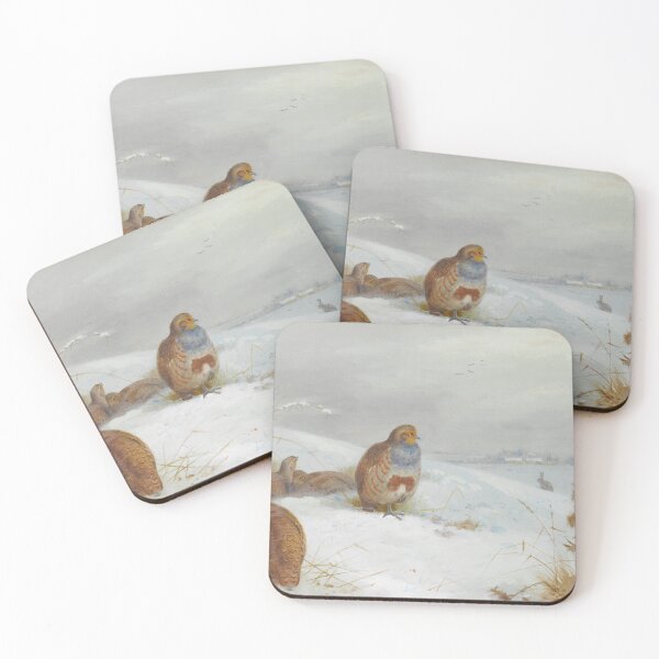 Item preview, Hard times - Partridges and a Hare  by Archibald Thorburn  designed and sold by Amanda1775.