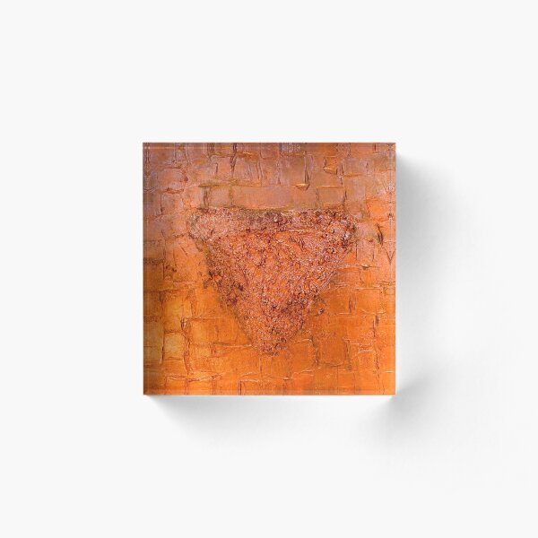 Mixed Media Abstract 3 Acrylic Block