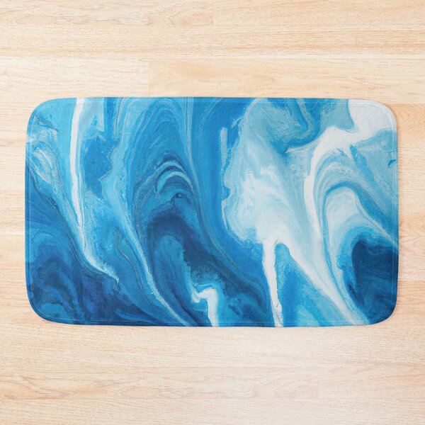 Item preview, Blue Abstract Art Acrylic Pouring designed and sold by maniacfitness.