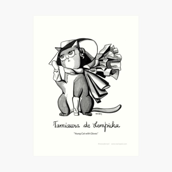 #meowdernart - Tamiaura de Lempicka Art Print