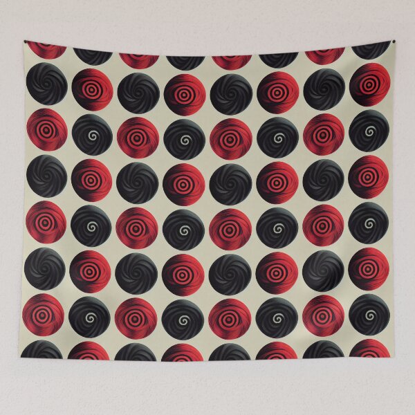 Item preview, Spiral Polka Dot Spiral, Psychedelic Dark Gothic Design designed and sold by raulmaler.