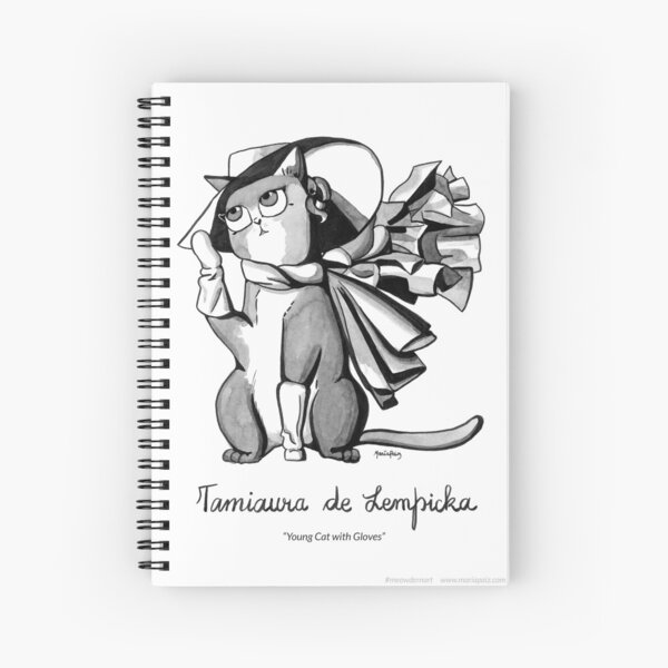 #meowdernart - Tamiaura de Lempicka Spiral Notebook