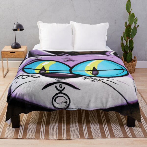 Item preview, Purple Cat Street Art designed and sold by Bakesales.