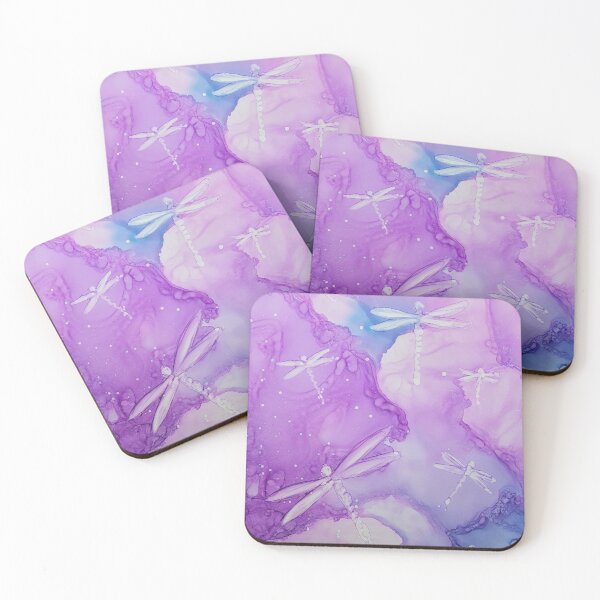 Item preview, Dragonfly in Purple Haze designed and sold by DaisyMaeInkArt.