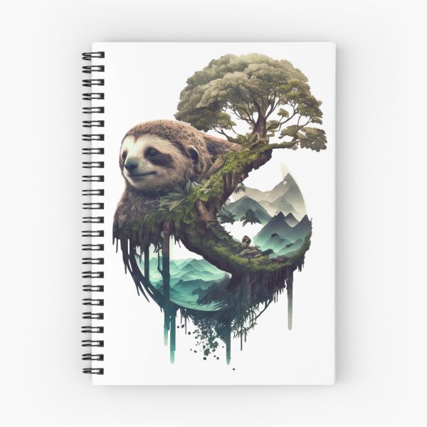 Item preview, Double exposure Sloth and south america designed and sold by Mirochan80.