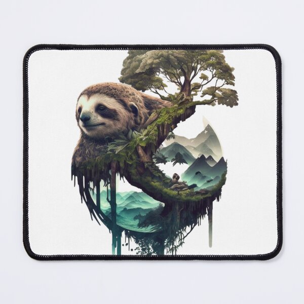 Item preview, Double exposure Sloth and south america designed and sold by Mirochan80.