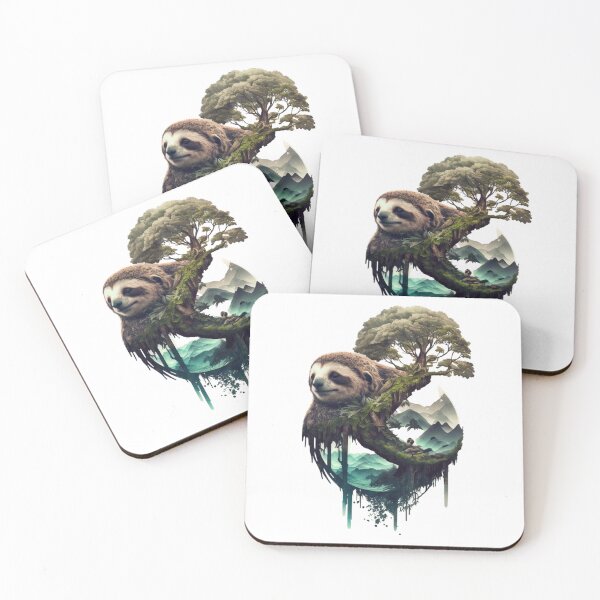 Item preview, Double exposure Sloth and south america designed and sold by Mirochan80.