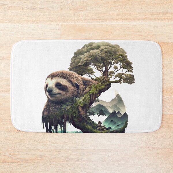 Item preview, Double exposure Sloth and south america designed and sold by Mirochan80.