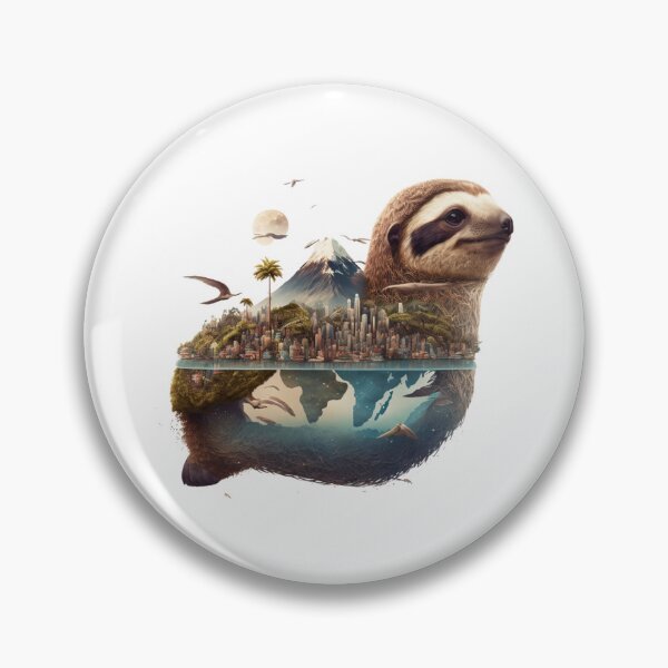 Item preview, Double exposure Sloth and south america designed and sold by Mirochan80.