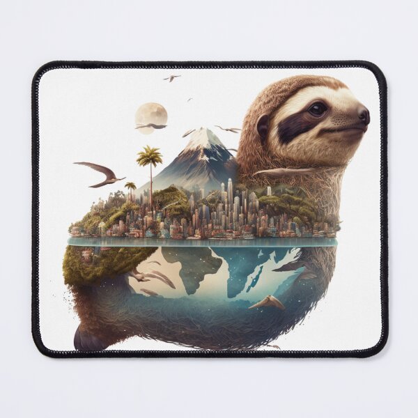 Item preview, Double exposure Sloth and south america designed and sold by Mirochan80.