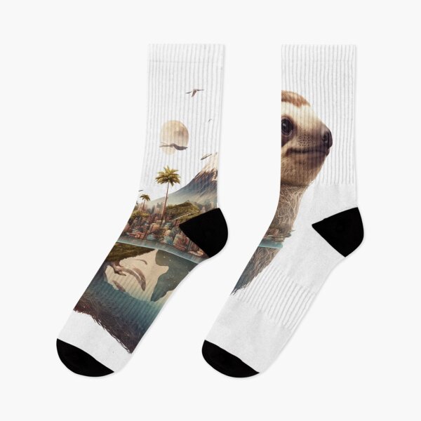 Item preview, Double exposure Sloth and south america designed and sold by Mirochan80.