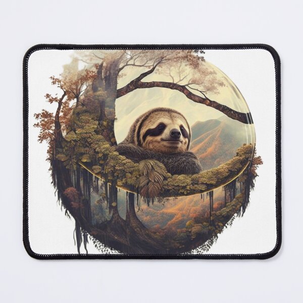 Item preview, Double exposure Sloth and south america designed and sold by Mirochan80.