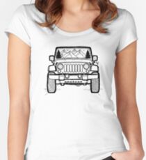 Camiseta entallada de cuello ancho Jeep Adventure