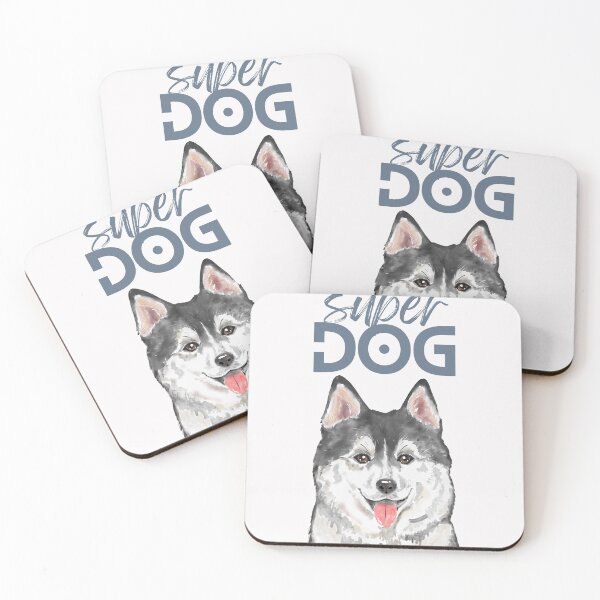 Item preview, SUPER DOG SIBERIAN HUSKY WATERCOLOR designed and sold by ARUN VASWANI.