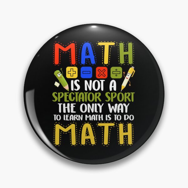 Item preview, Funny Math Teacher Gift Math Is Not A Spectator Sport  designed and sold by Simeon	 Dorelus.