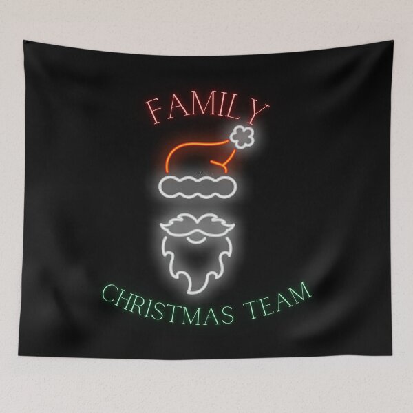 Item preview, Family Christmas team. Christmas graphics for the whole family. Christmas neon sign. designed and sold by Vantrip.