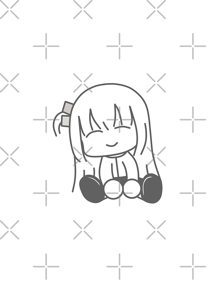 Aperçu 5 sur 5. T-shirt graphique avec l'œuvre Mignon chibi Hitori gotou créée et vendue par Semzig.