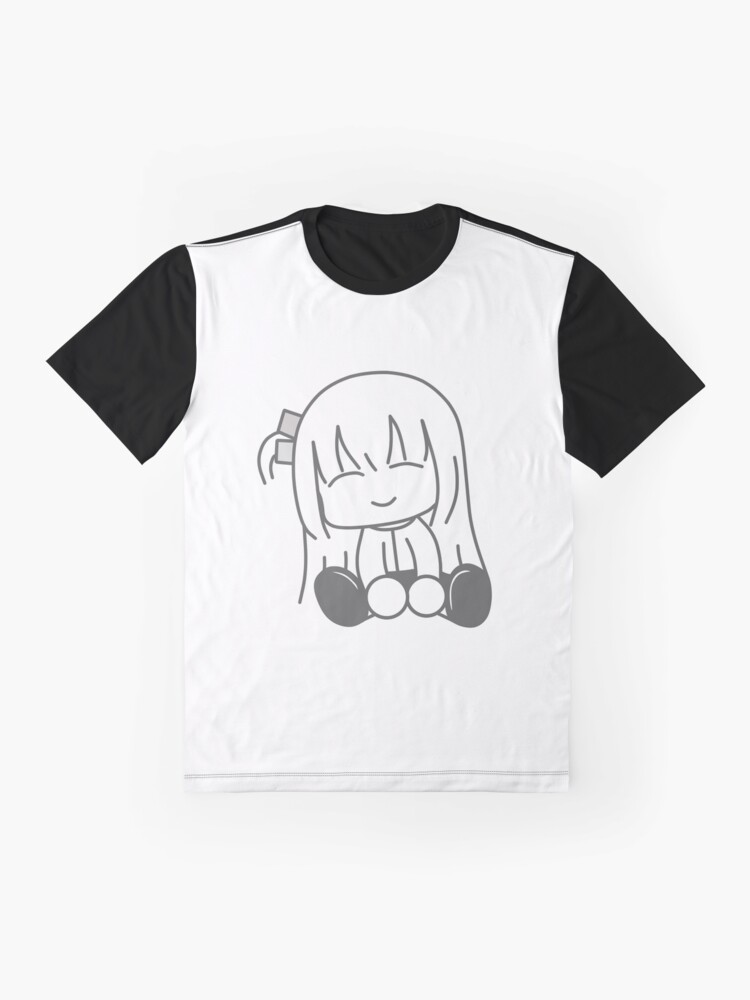 Aperçu 4 sur 5. T-shirt graphique avec l'œuvre Mignon chibi Hitori gotou créée et vendue par Semzig.