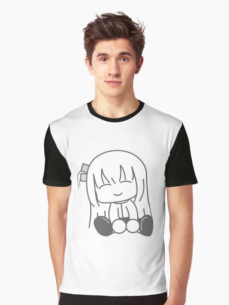 Aperçu 1 sur 5. T-shirt graphique avec l'œuvre Mignon chibi Hitori gotou créée et vendue par Semzig.