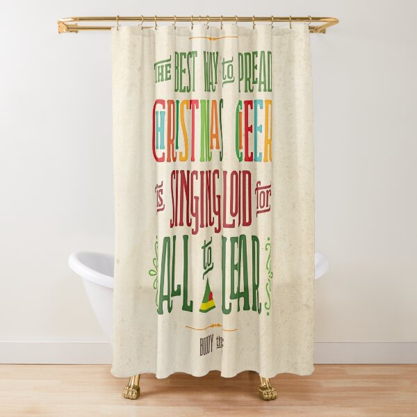 Disover Buddy the Elf - Christmas Cheer Shower Curtain