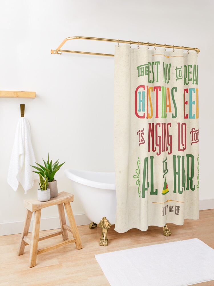 Alternate view of Buddy the Elf - Christmas Cheer Shower Curtain
