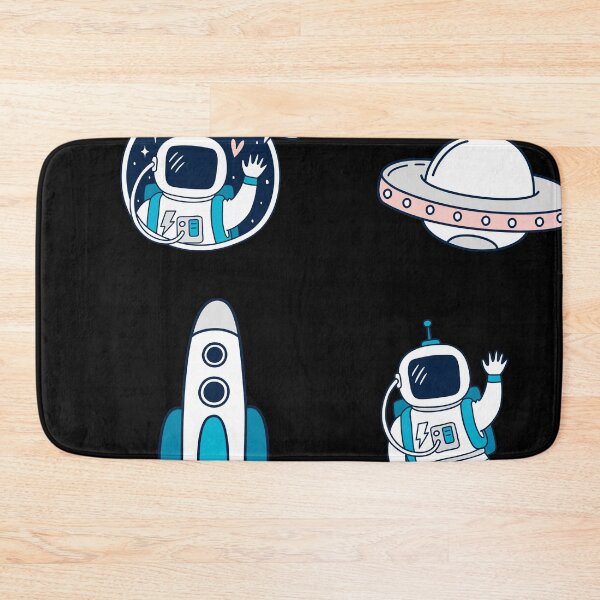 Item preview, Cute astronaut sticker pack, spaceship pattern - Beautiful astronaut in space designed and sold by Theleochick.