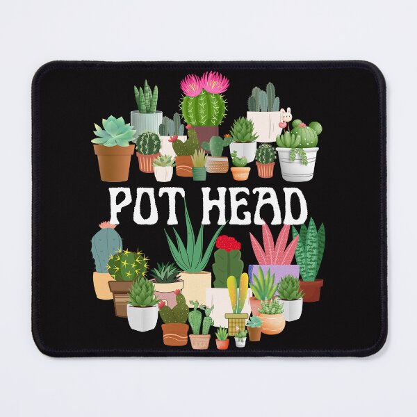 Item preview, plant lover and gardener pot head succulent designed and sold by ColourTrials.