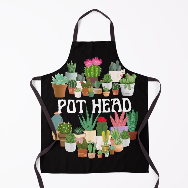 Item preview, plant lover and gardener pot head succulent designed and sold by ColourTrials.