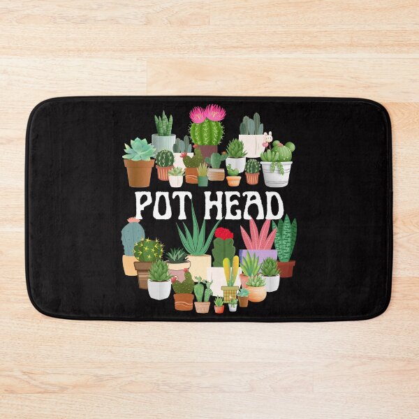 Item preview, plant lover and gardener pot head succulent designed and sold by ColourTrials.