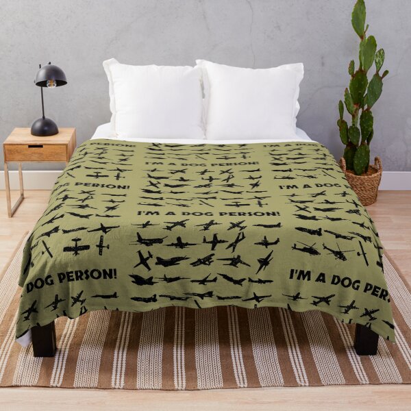 Item preview, I'm a dog person - airplanes (black) designed and sold by SolidEarthArt.