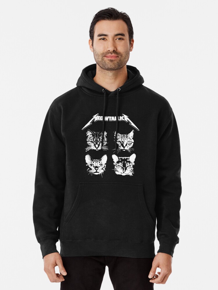 Meowtallica Pullover Hoodie for Sale by Pi Artist Redbubble