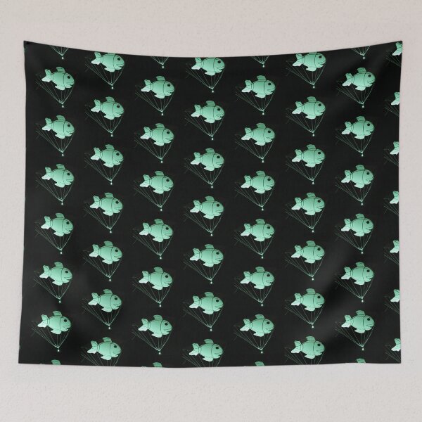 Item preview, Fish Parachute designed and sold by unbleepable.