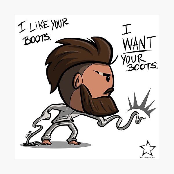 Bobo likes your boots Photographic Print
