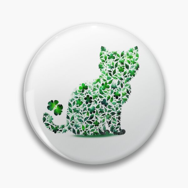 Item preview, Shamrock Cat designed and sold by RogueDroid.