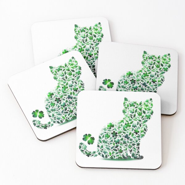 Item preview, Shamrock Cat designed and sold by RogueDroid.