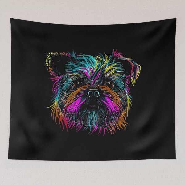 Aperçu de l'œuvre Affenpinscher Colorful Paint Splash créée et vendue par rafaeltto.