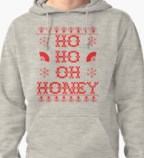 "HO HO OH HONEY" Christmas Sweater Pullover Hoodie