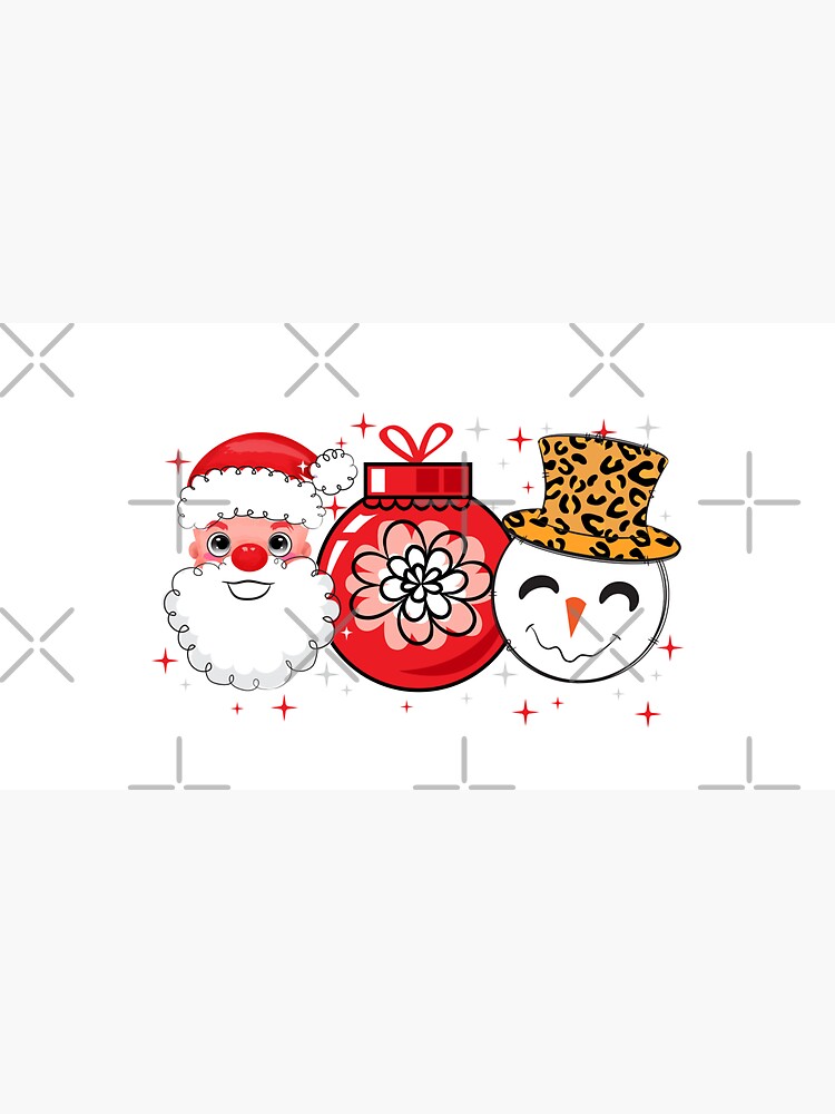 Discover Merry Christmas Santa Snowman Baubles Cap