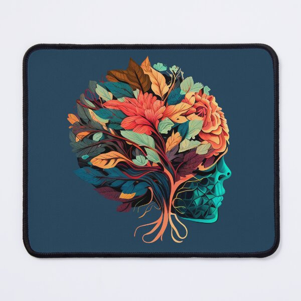 Item preview, Floral Head with Colourful Flowers designed and sold by Bondoboxy.