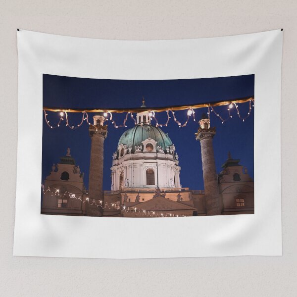 Item preview, Church of St.Charles Karlskirche on Karlsplatz Christmas season designed and sold by goceris.