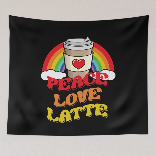 Item preview, Peace Love Latte designed and sold by RockBeeDesigns.